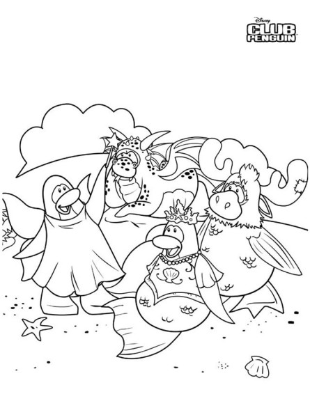 Coloriage Club Penguin