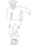 C Ronaldo coloring page