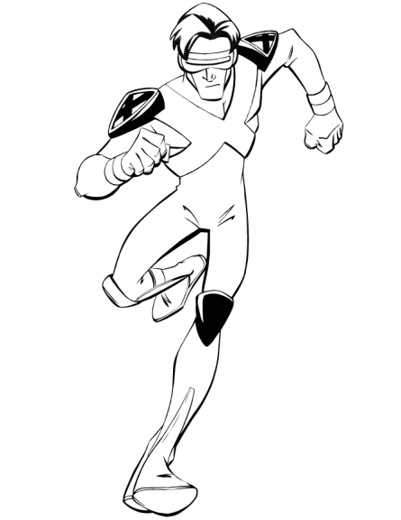 Cyclops X Men coloring page