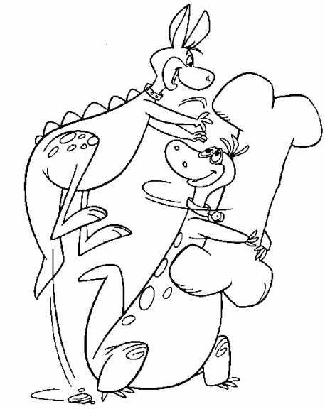 Flintstones Dinosaur coloring page