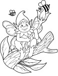 Elf coloring page