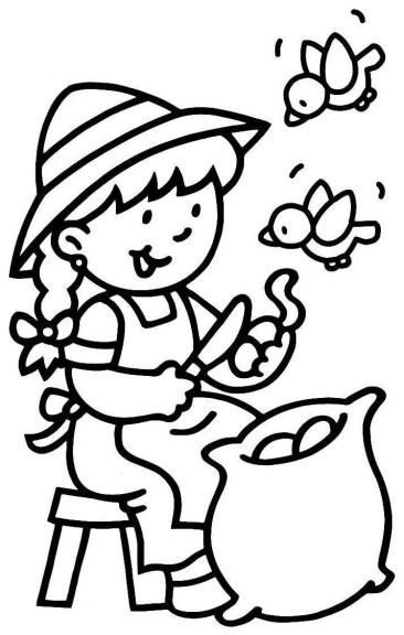 Potato Peelings coloring page