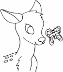 Cute Fawn coloring page