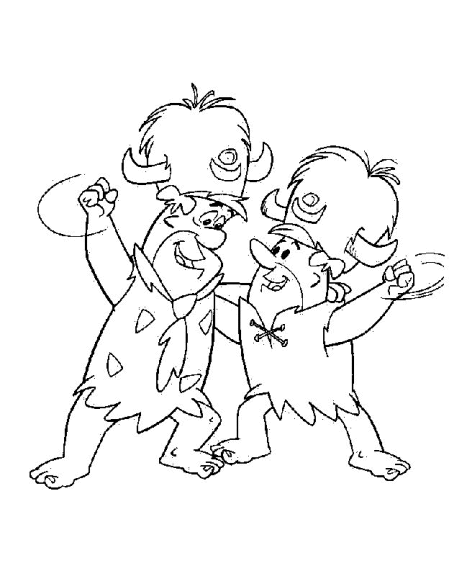 Flintstones coloring page