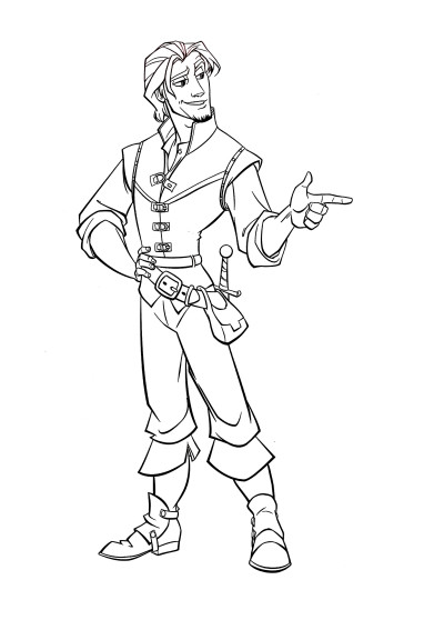 Flynn Disney coloring page