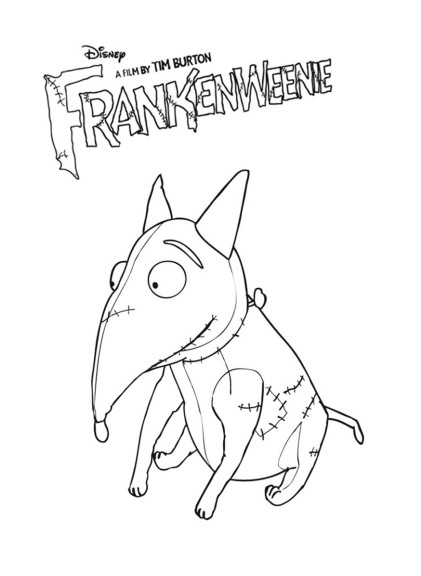 Frankenweenie coloring page