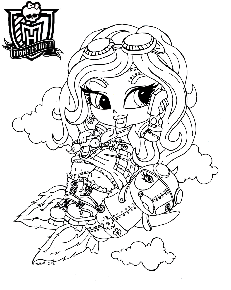 Frankie Stein Baby coloring page