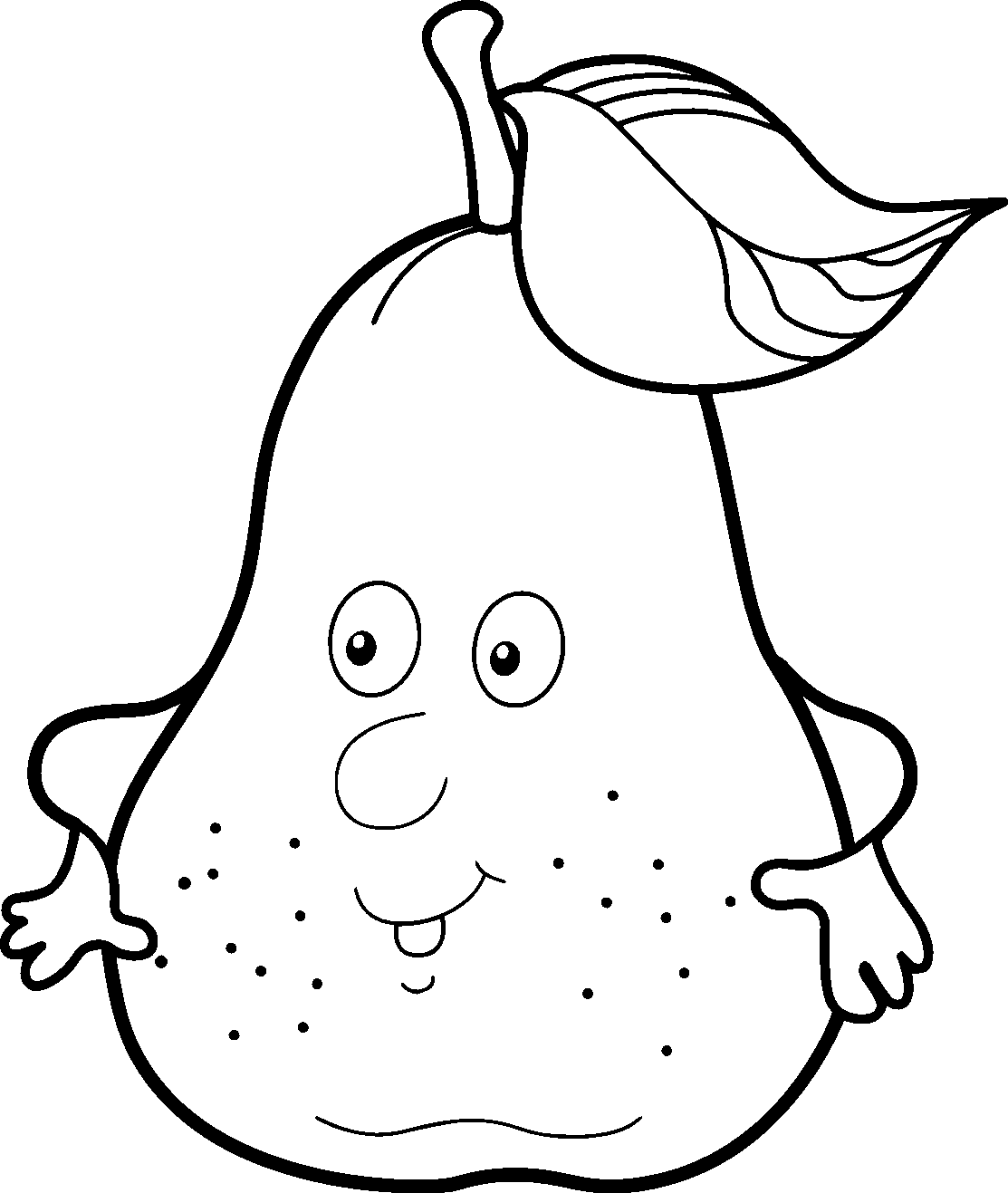 Funny Fruit coloring page 2