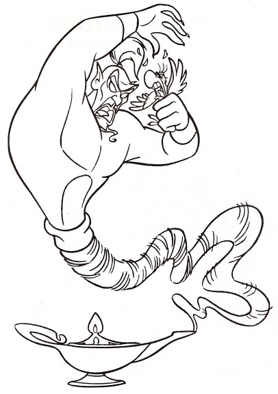 Genius Jafar coloring page