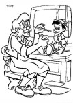 Gepetto And Pinocchio coloring page