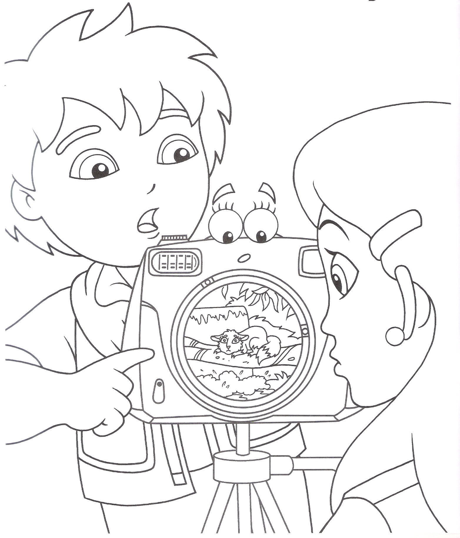 Go Diego coloring page