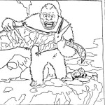 King Kong Gorilla coloring page