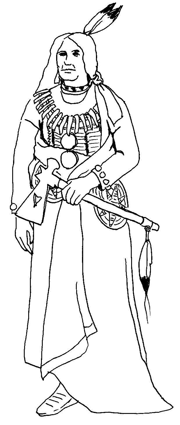 American Indian coloring page