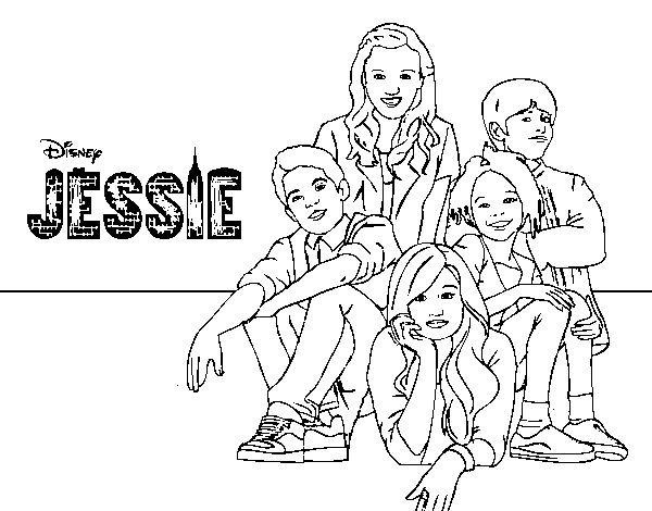 Disegno di Jessie Disney da colorare