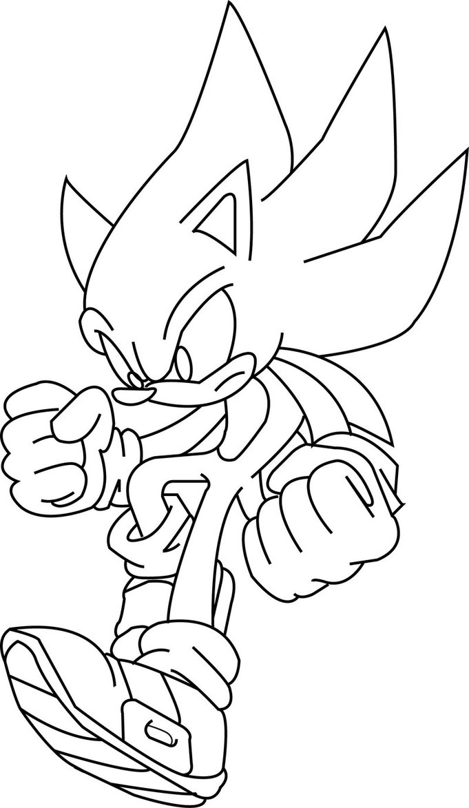 Game Sonic coloring page