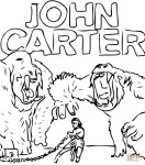 John Carter coloring page