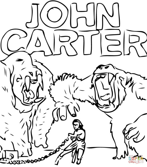 John Carter coloring page