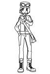 Artwork Of Kalem For Pokemon X And Y Pokemon X And Y Trainer coloring page