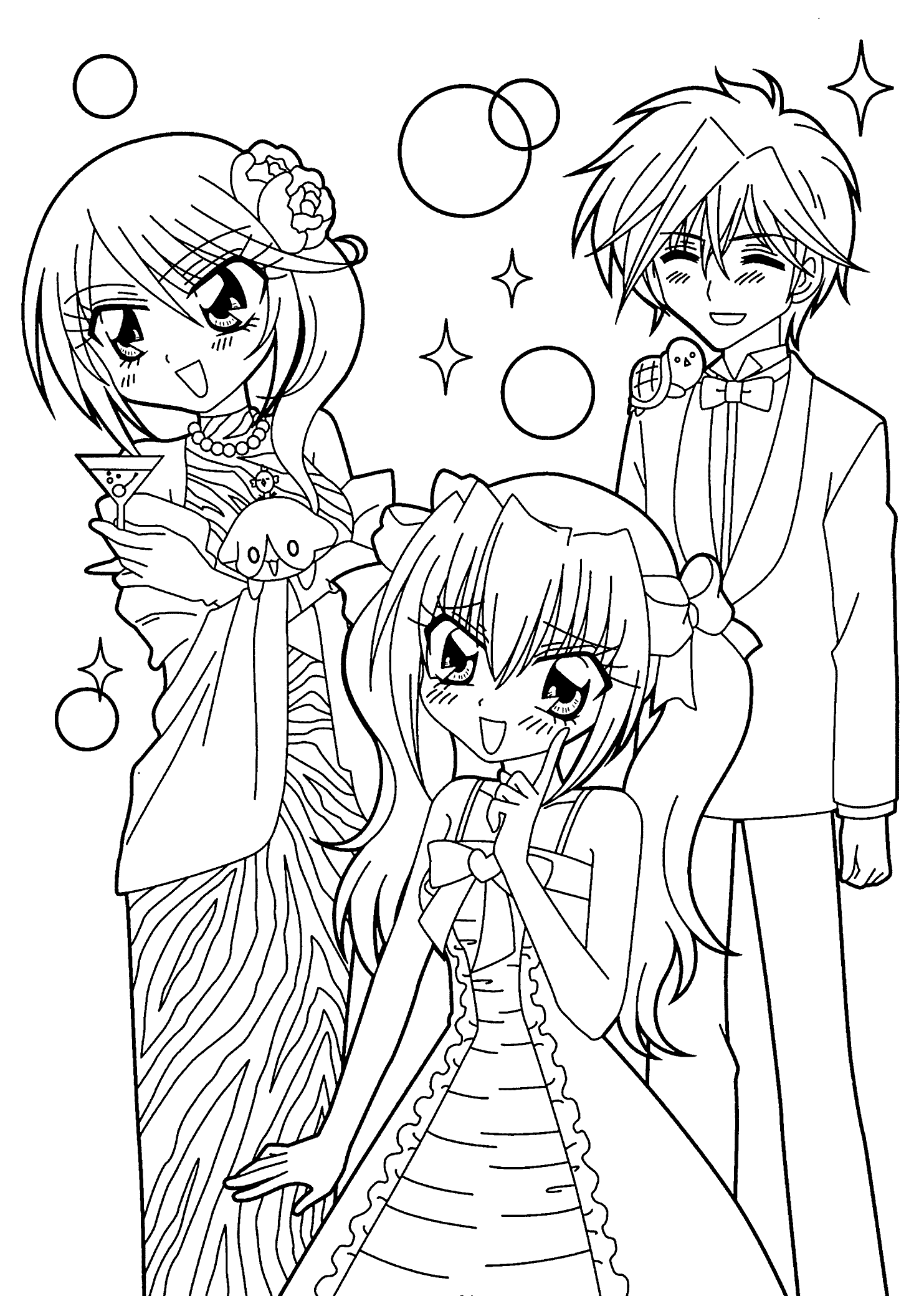 Kilari And Hiroto coloring page