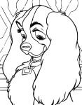 Lady Belle coloring page