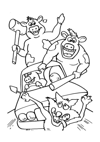 The Farm In Madness coloring page