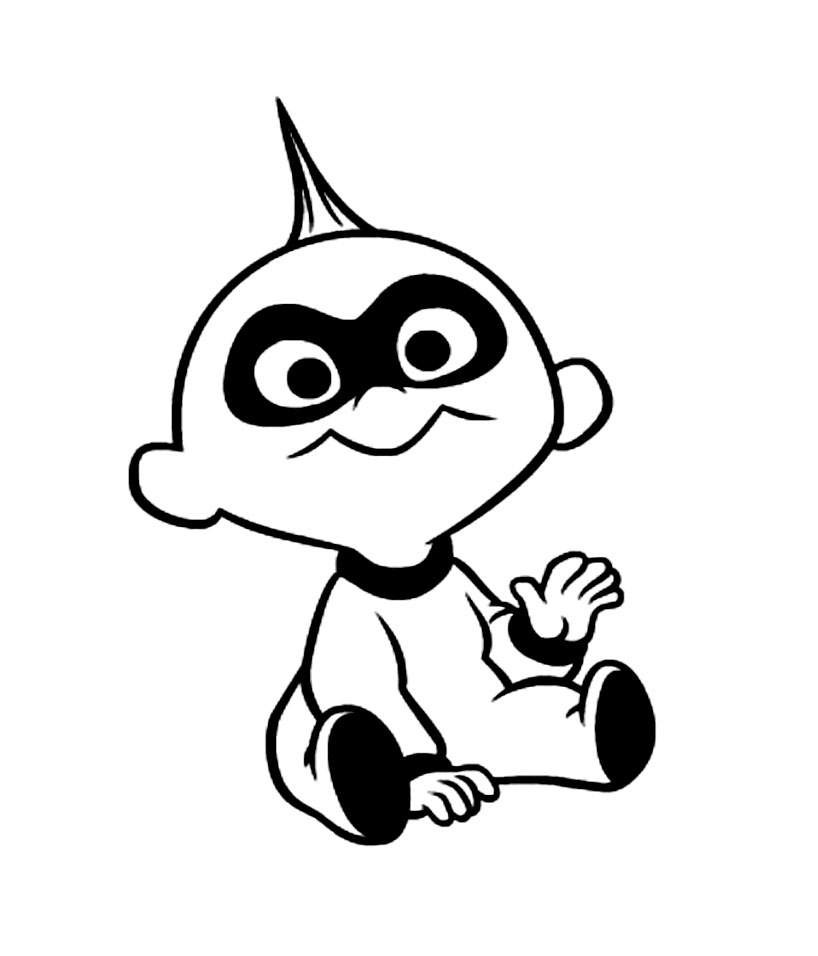 The Incredibles Jack Jack coloring page