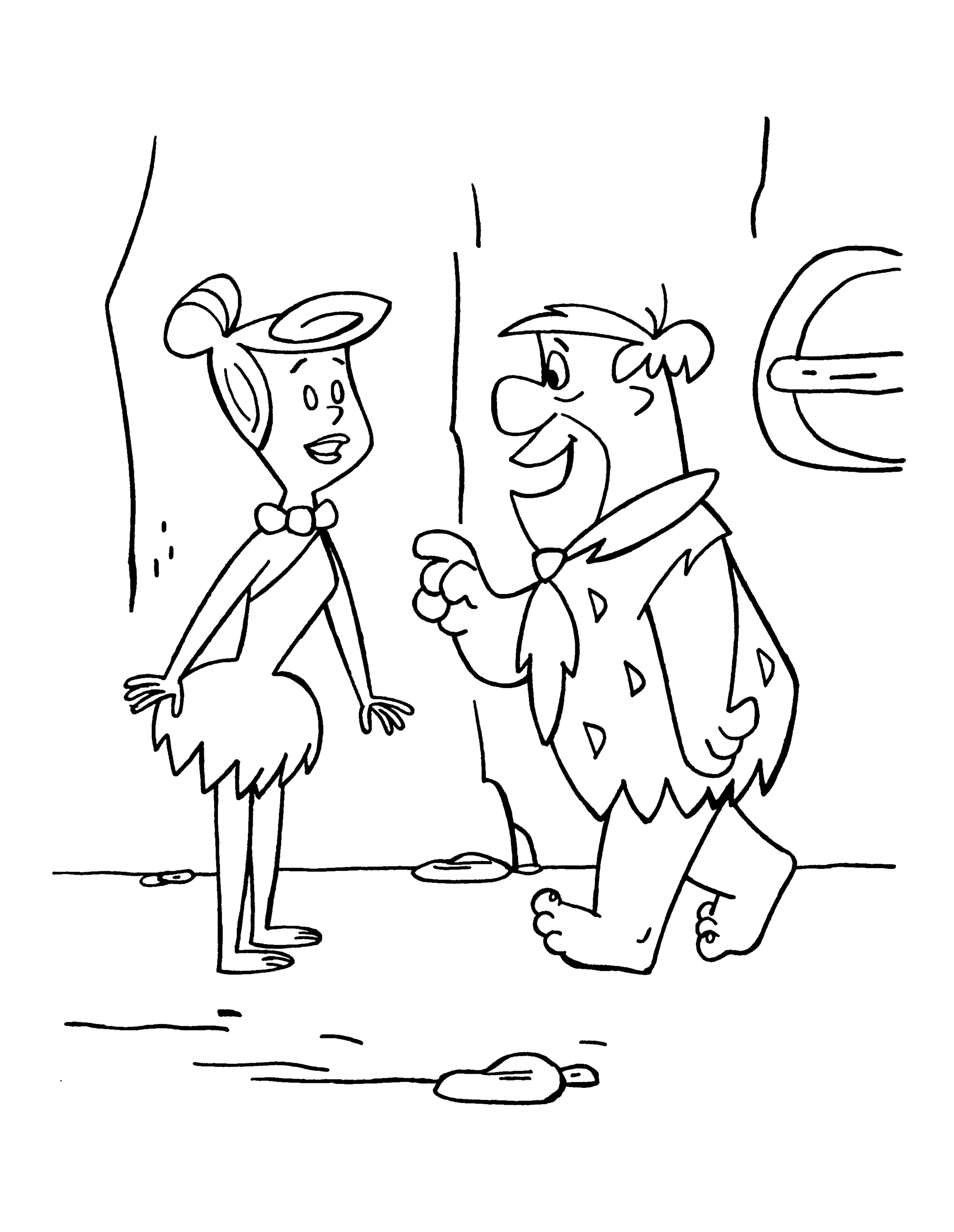 Disegno di Flintstones da colorare 2