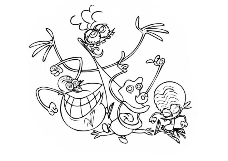 The Space Zinzins coloring page