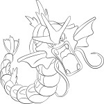 Disegno di Pokemon Gyarados da colorare