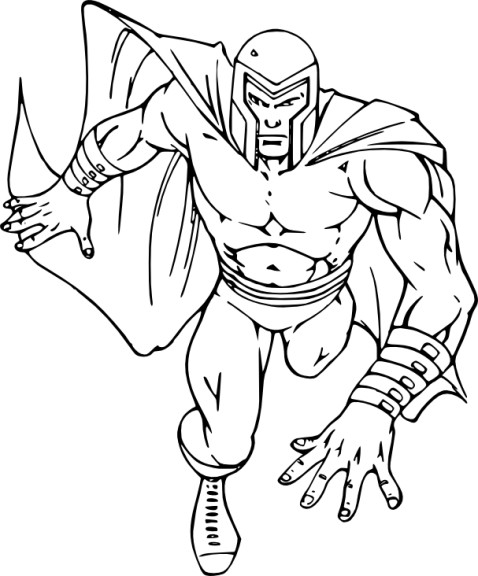 Magneto X Men coloring page