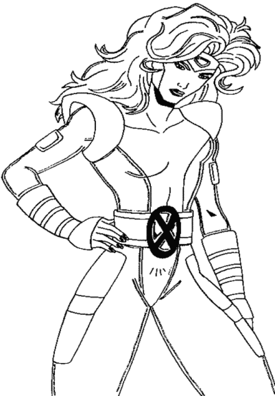 Malicia X Men coloring page