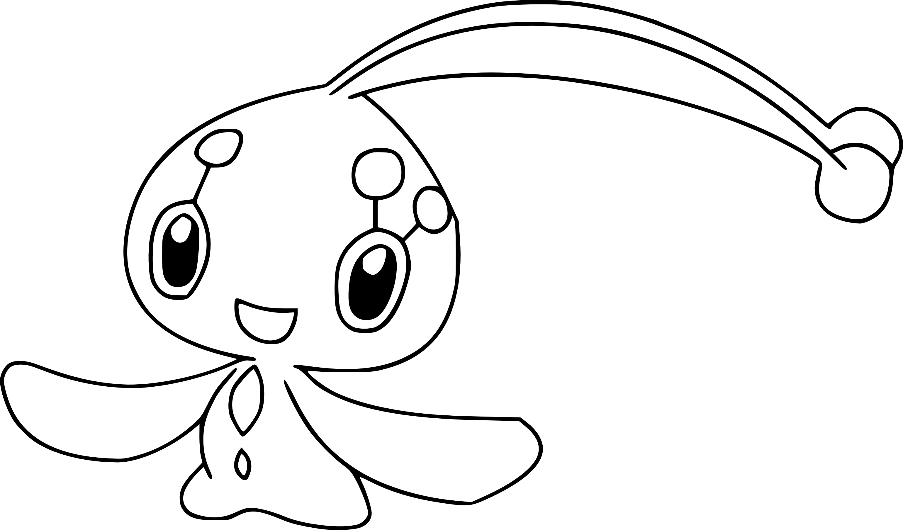 Disegno di Pokemon Manaphy da colorare