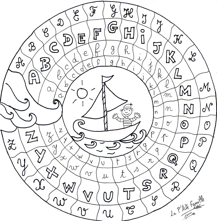 Mandala Boat coloring page