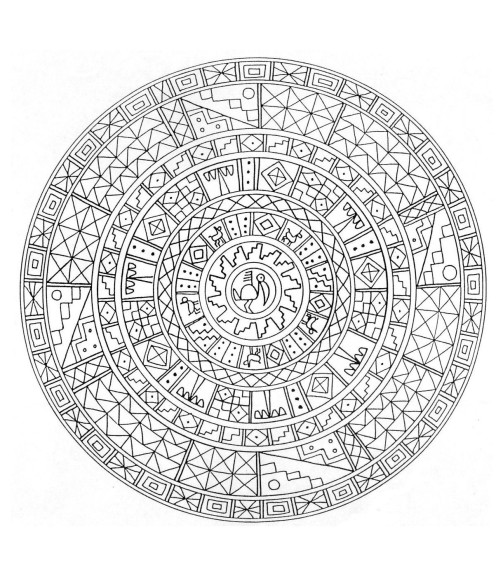 Mandala Egypt coloring page