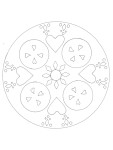 Disegno di Mandala bambino da colorare