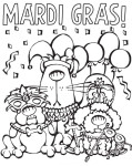 Coloriage Mardi Gras