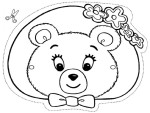 Teddy Bear Mask coloring page