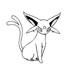 Disegno di Pokemon Espeon da colorare