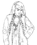 Miley Cyrus coloring page