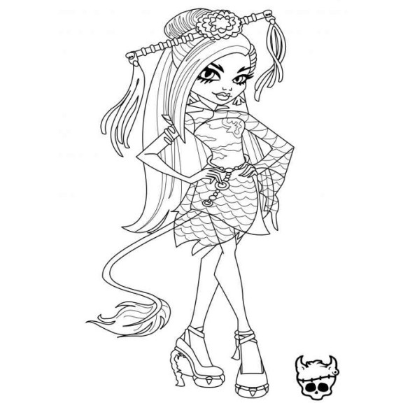 Disegno di Monster High da colorare