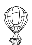Disney Hot Air Balloon coloring page