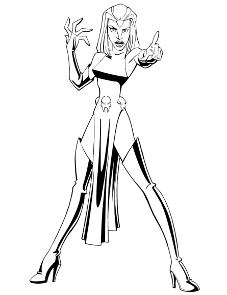 Mystical X Men coloring page