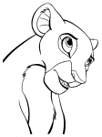 Adult Nala coloring page