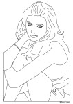 Nina Dobrev coloring page