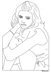 Disegno di Nina Dobrev da colorare