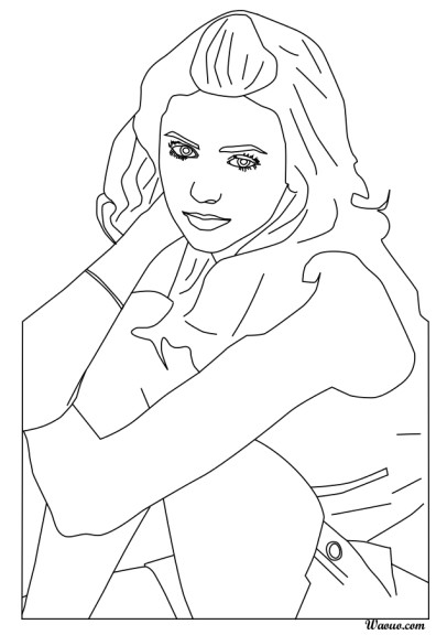 Coloriage Nina Dobrev