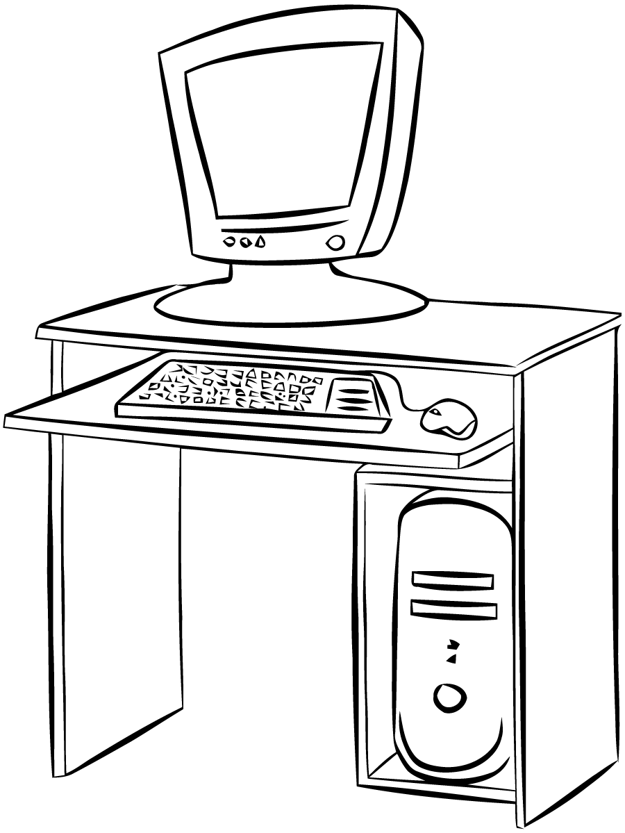 Computer coloring page