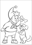Noddy And His Dog coloring page