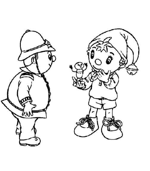Noddy The Gendarme coloring page