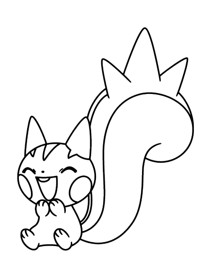 Coloriage Pachirisu Pokemon